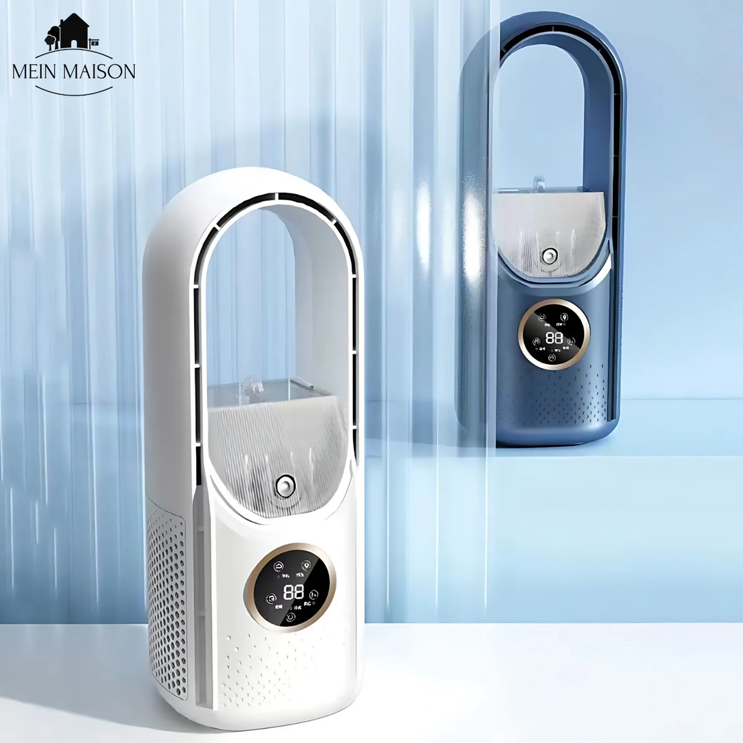 Airevo Air Cooler | Blade-less USB Fan | 6 Levels | Silent & With Timer | Air Humidification | Stornfield