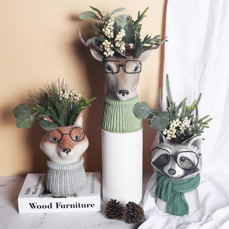 Resin Animal Flower Pot | Stornfield