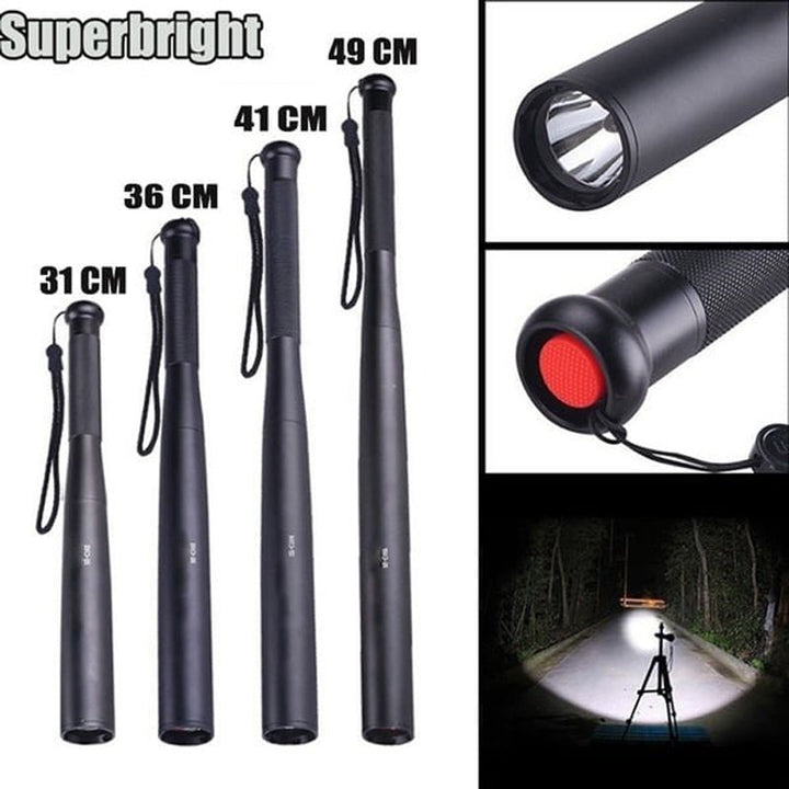 Stornfield | Baseball Bat Shaped LED Flashlight | Aluminum Alloy, 3 Lighting Modes | Emergency & Utility Use