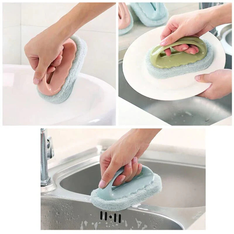 Multipurpose Sponge Brush with Easy-Grip Handle Stornfield