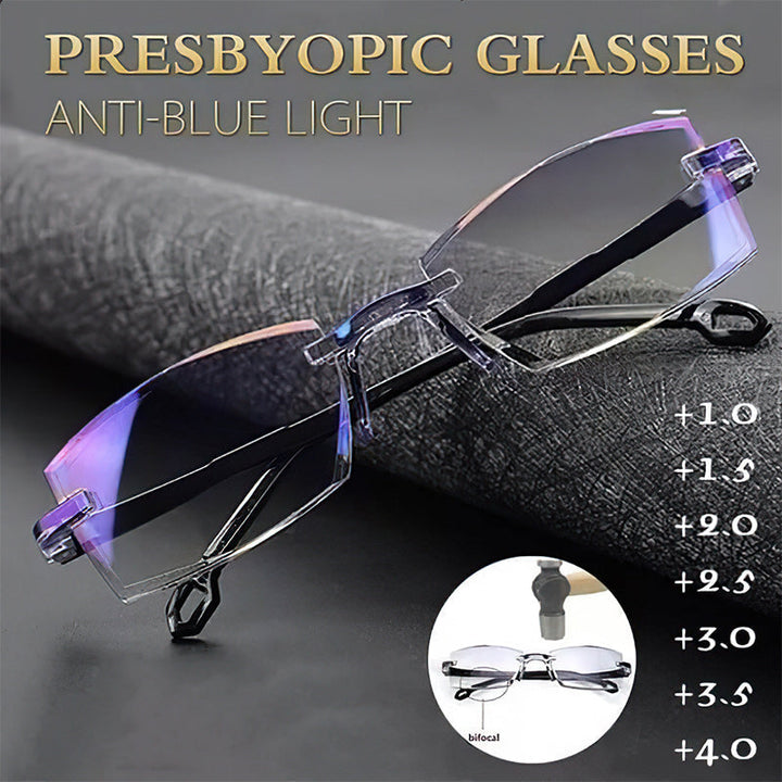 Stornfield | 2024 new high hardness anti-blue light sapphire reading glasses dual focus intelligent reading glasses