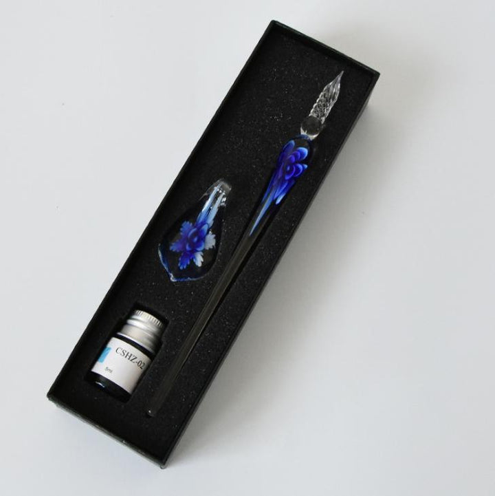 Stornfield | Glass Calligraphy Pen Set with Ink and Pen Holder