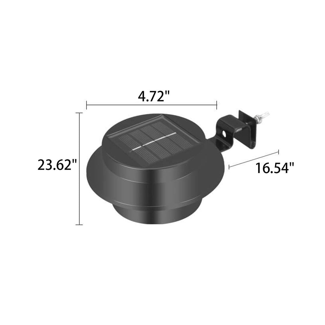 Solar Cylinder LED Outdoor Waterproof Fence Wall Sconce Lamp | Stornfield