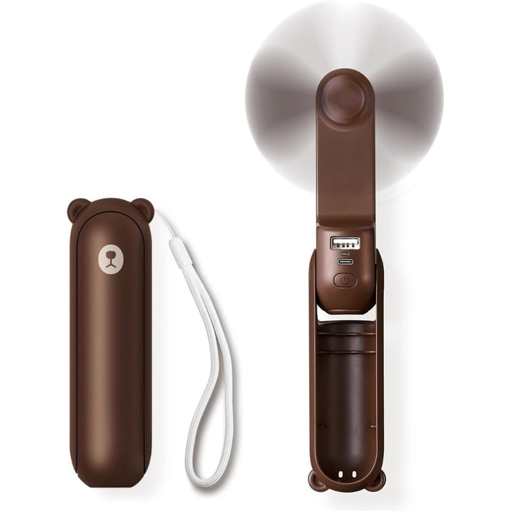 3 In 1 Handheld Mini Fan | USB Rechargeable, Foldable Design & Ideal for Travel, Camping, and Outdoor Activities | Stornfield