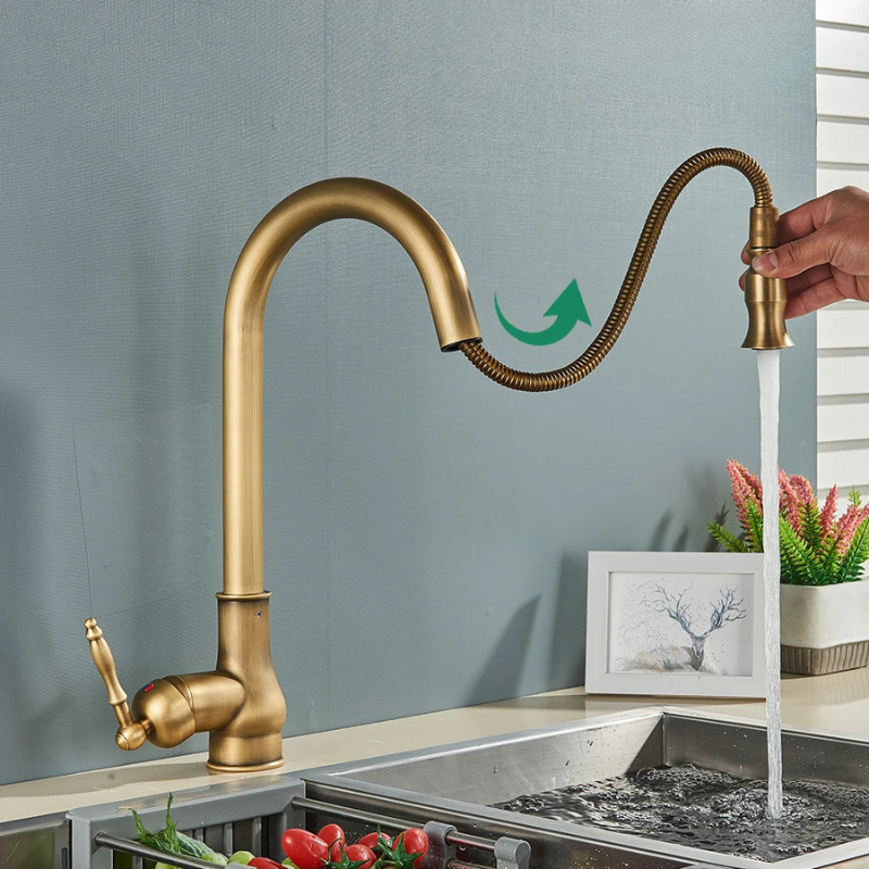 Antique brass faucet – Vintage design for the kitchen | Stornfield