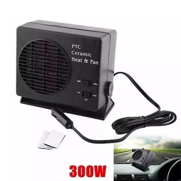 Stornfield | 12V Ceramic Car Heater Fan | 150W-300W | Portable Defroster w/ Automatic Thermostat