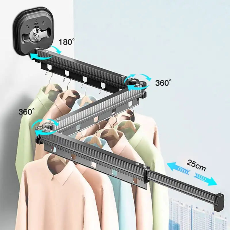 Stornfield Retractable Clothesline with Suction Cup