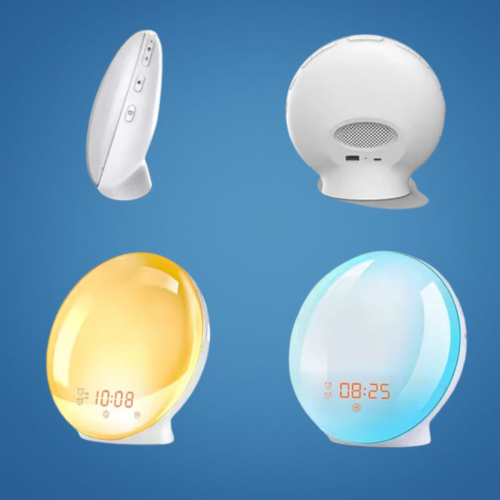 LumiRise | Sunrise Alarm Clock – Natural Wake-up Light – Mood Lighting – Ideal for dark mornings Stornfield