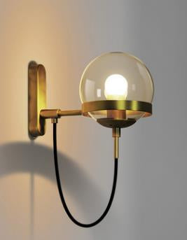 Elegant Retro Wall Glass Ball Lamp | Stornfield