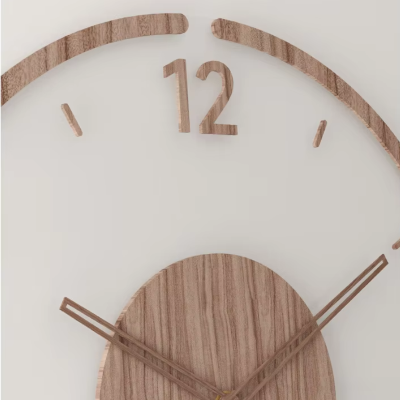 Transparent Wooden Wall Clock | Stornfield