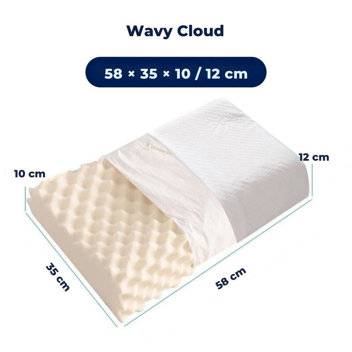 EcoNeck Comfort | 100% Natural Latex Orthopedic Pillow - for Neck Pain - Comfortable and Supportive Pillow - Better Sleep - Stornfield Wellness