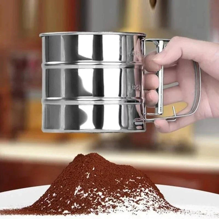 Flour Filter Stainless Steel - With Handle & Smooth Filter Stornfield