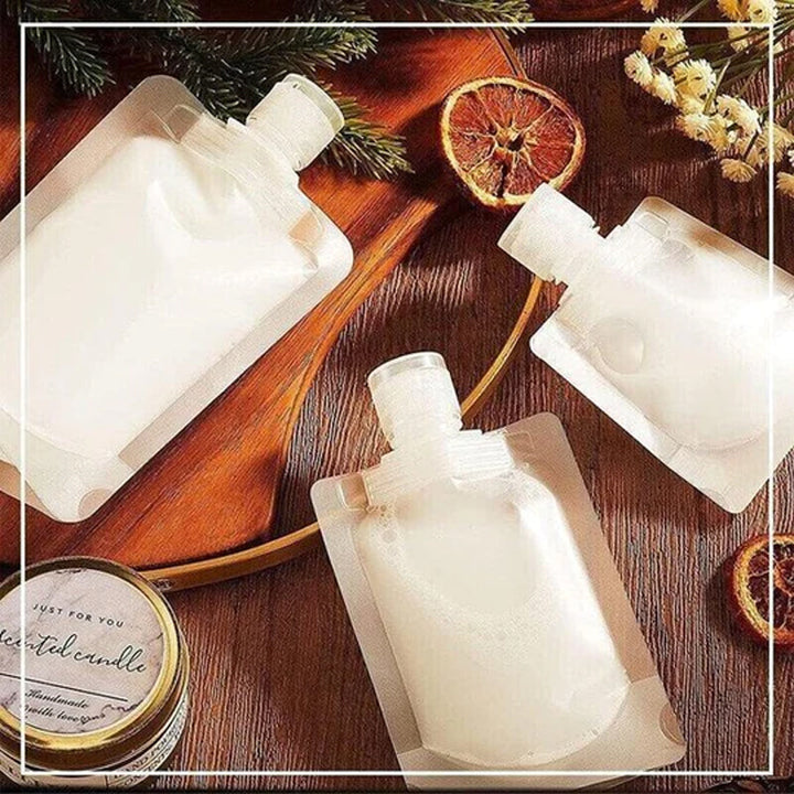 Portable liquid dispenser bags for travel (10 Pcs) | Stornfield