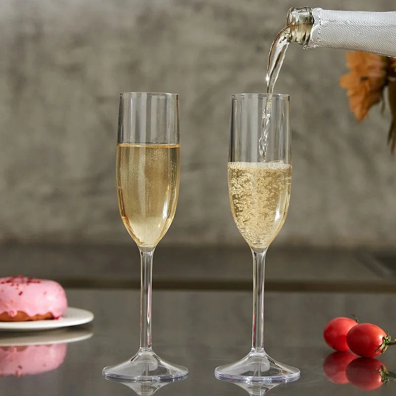 Stornfield Unbreakable Acrylic Champagne Flute 4-Piece Set