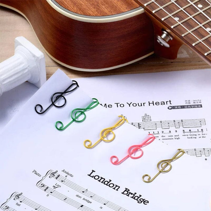 Music Multicolored Metal Paper Clips | Stornfield