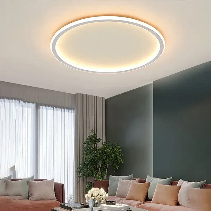 Scandinavian Round Ceiling Lamp - AuroraSphere | Stornfield