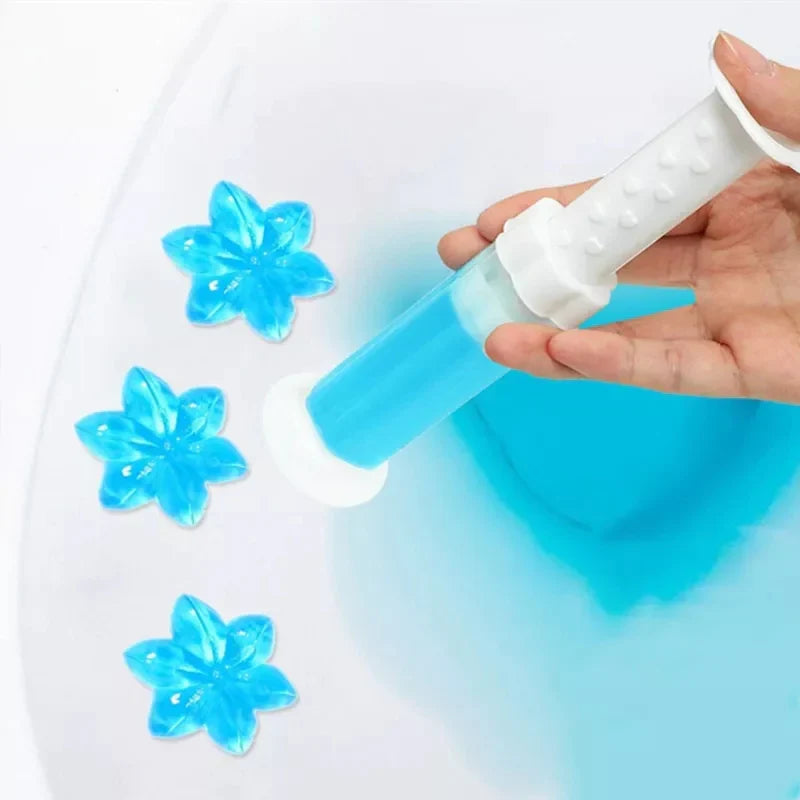 Toilet Freshener Cleaner Gel Flower Stamp Stornfield