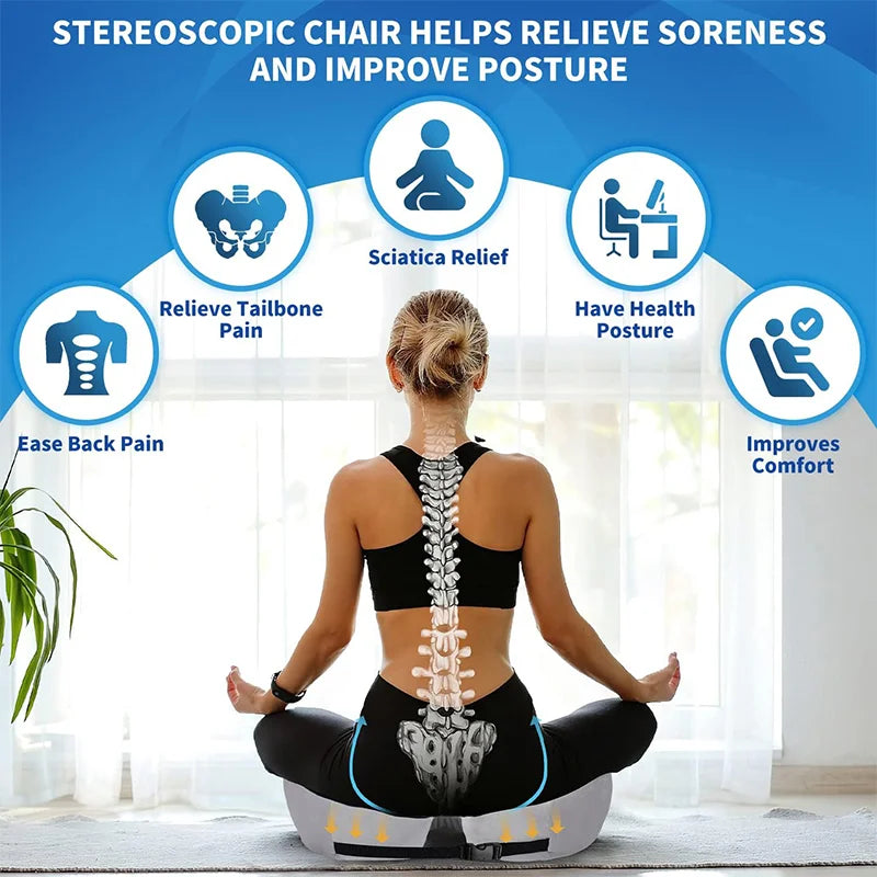 Stornfield | Adjustable Memory Foam Sit Bone Relief Seat Cushion