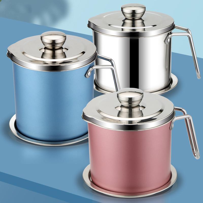 Stainless Steel Oil Strainer Storage Can | Stornfield