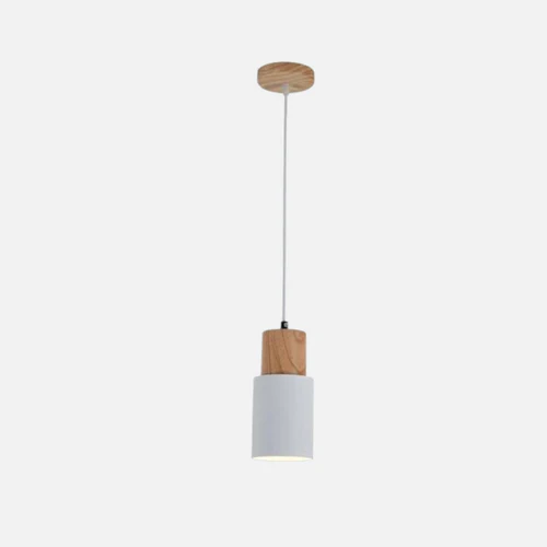 Stornfield | Ingrid Metallic Pendant with Wood Accents