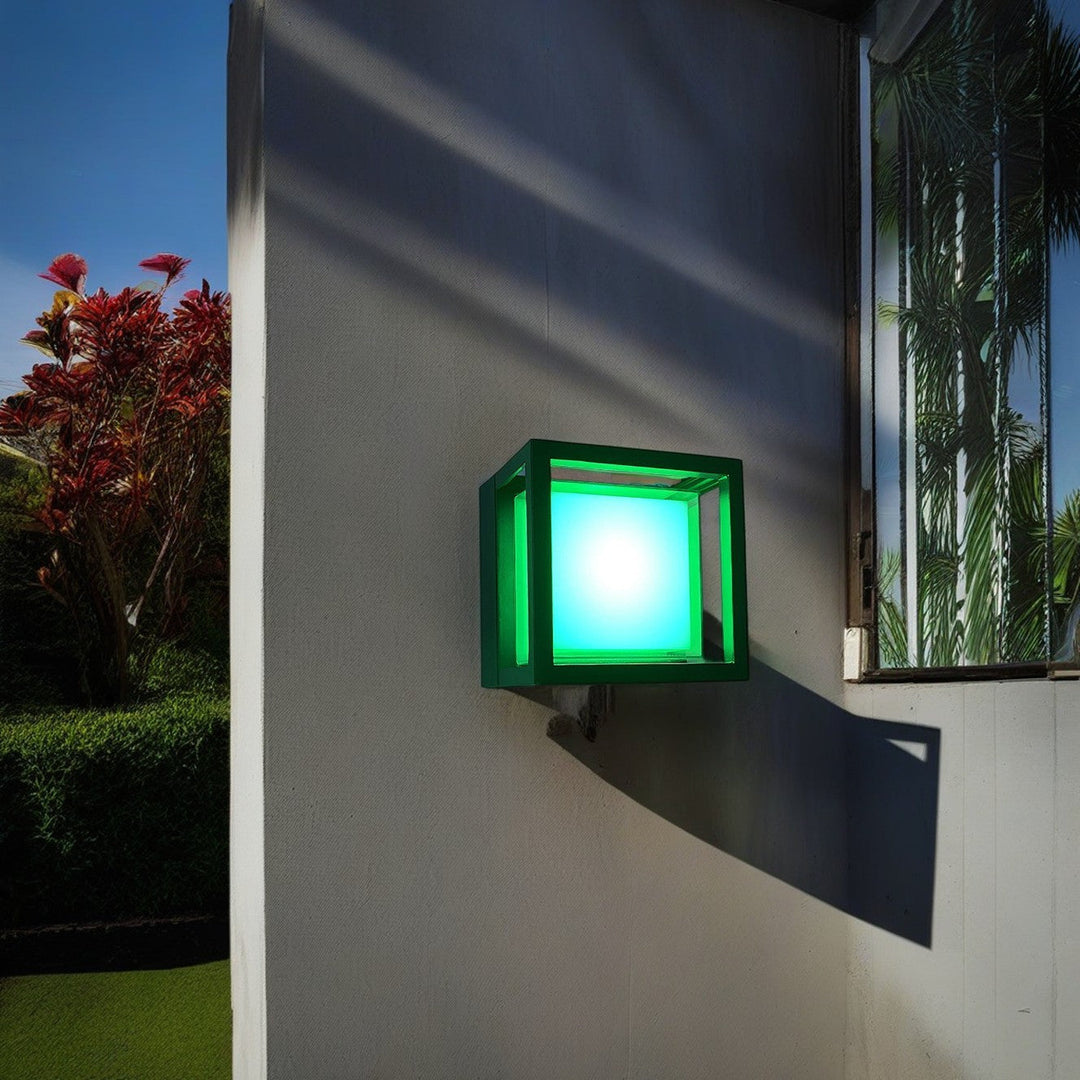 Modern Minimalist Waterproof Square Aluminum Acrylic LED Outdoor Wall Sconce Lamp For Garden | Stornfield
