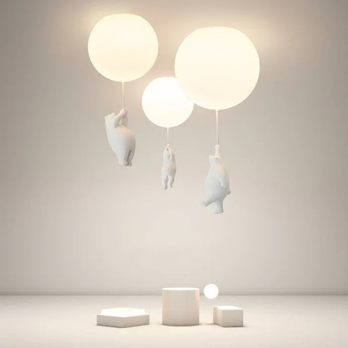 Children's Ceiling Lamp with Bear and Balloon - CloudBear | Stornfield
