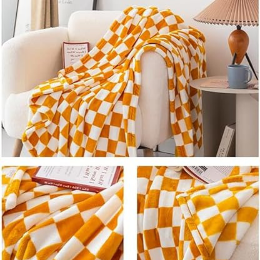 Stornfield | Stylish blanket in checkered pattern for your home
