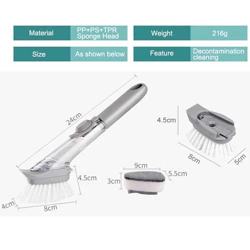 Brosse à vaisselle distributrice de savon Stornfield