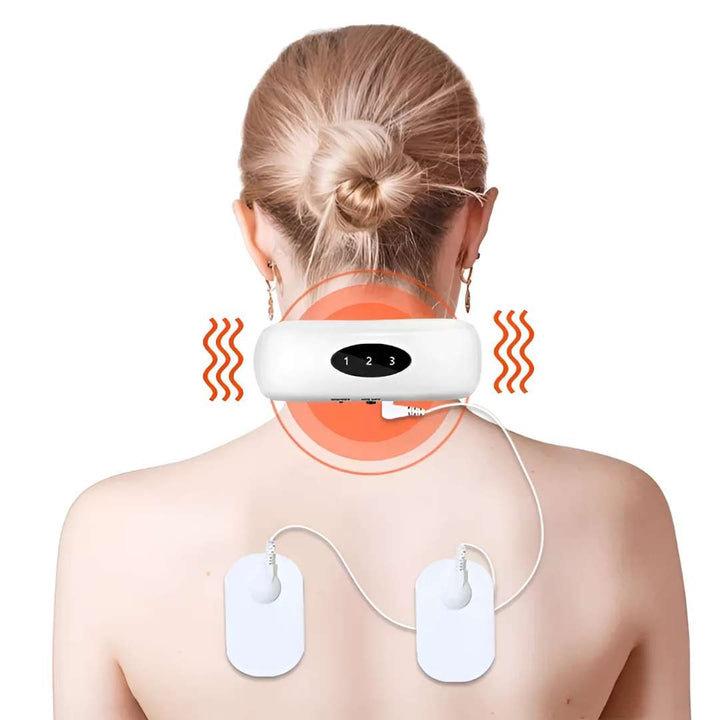NeckEase | Vibration Neck Massager – Pain Relief – Portable Design – Soothes Stiff Muscles – Stress and Tension Relief Stornfield