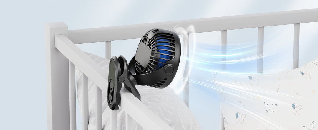 Portable Clip on Fan - Battery Operated Stroller Fan | Stornfield
