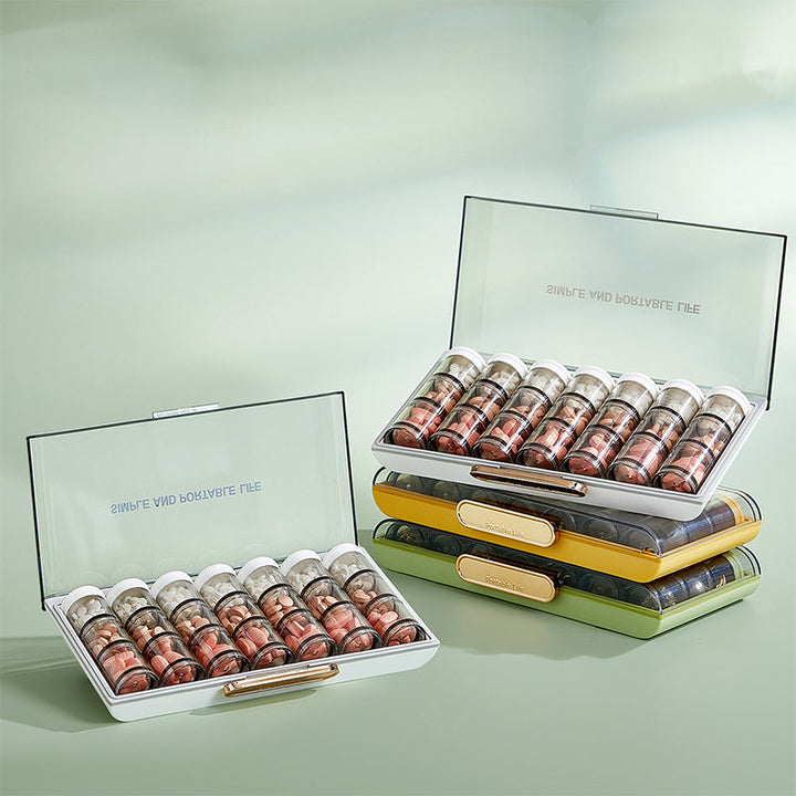 High-Capacity Portable Weekly Pill Organizer | Stornfield