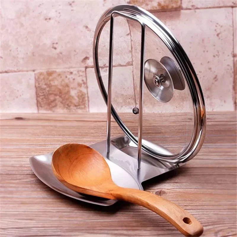 Lid and Spoon Stand Holder Stainless Steel Stornfield