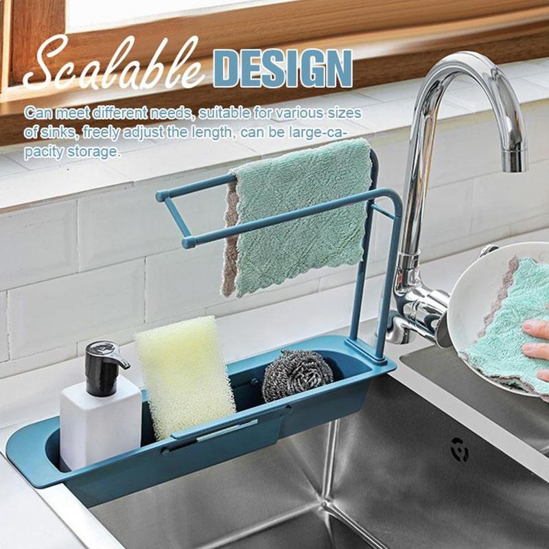 Telescopic sink storage rack | Stornfield
