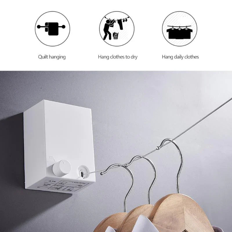 Telescopic Clothesline Wall Hanger Stornfield