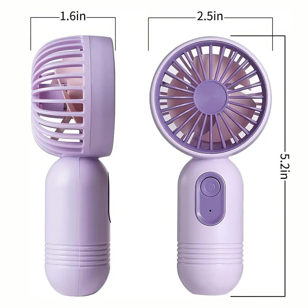 USB Rechargeable Mini Portable Fan With 3 Speeds | Stornfield