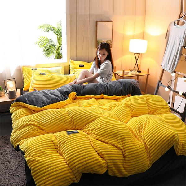 Stornfield | Thickened Corduroy Velvet Bedding Set