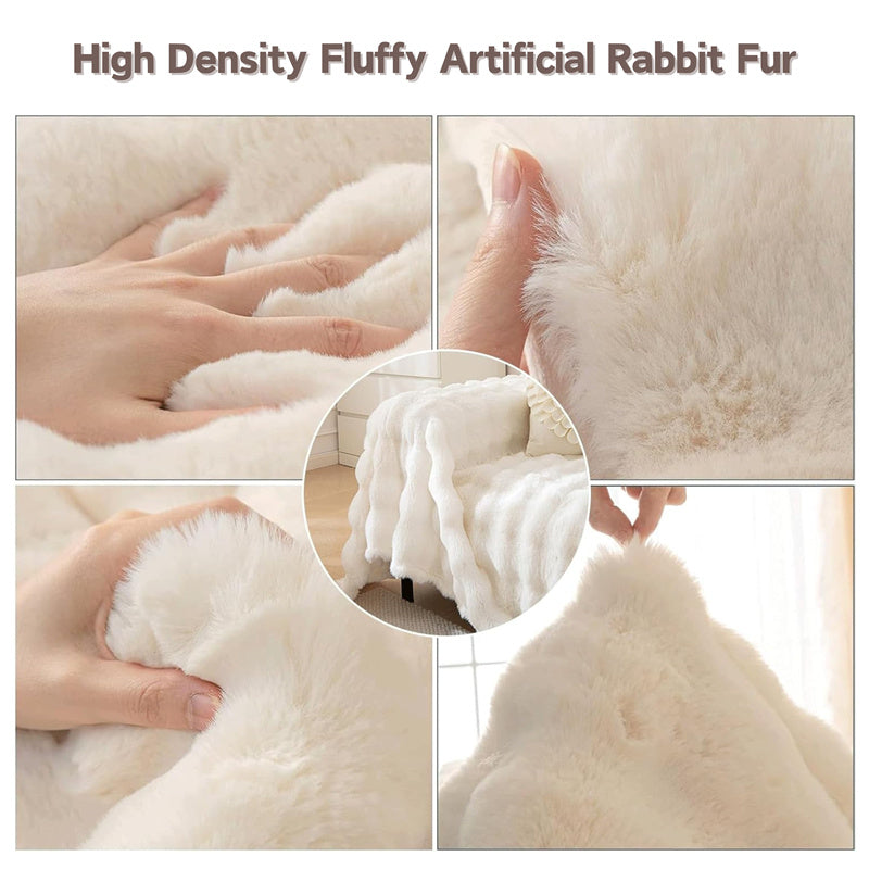 Premium Faux Fur Non-Slip Sofa Covers | Stornfield