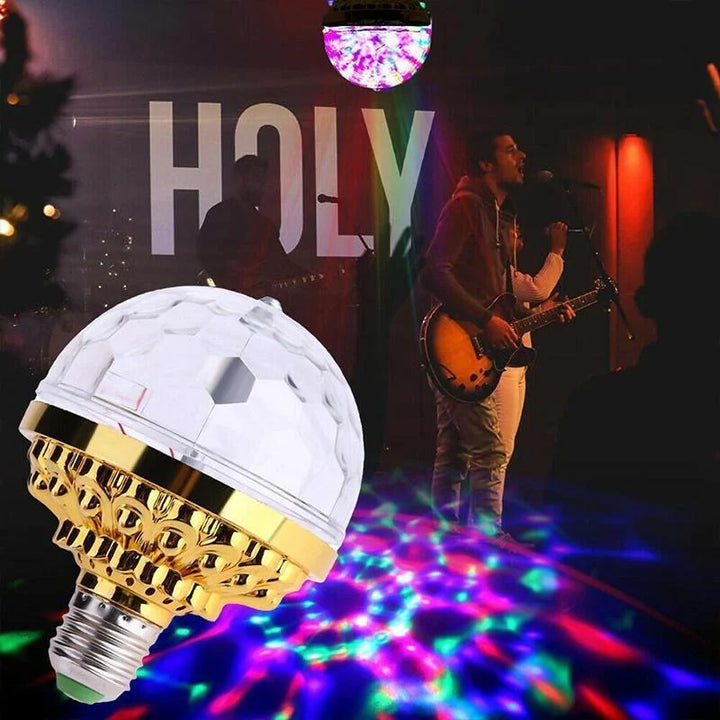 DiscoSpin LED Party Lamp – Rotating RGB Ambient Lighting 3W | Stornfield