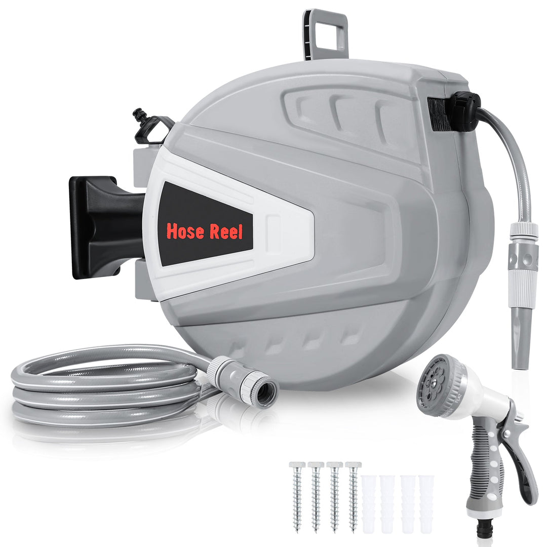 Hose reel water hose reel with hand shower garden hose | Stornfield