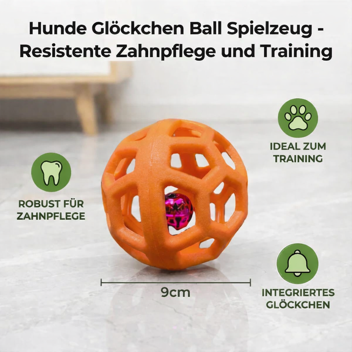 Kauball made of natural rubber with bell Stornfield