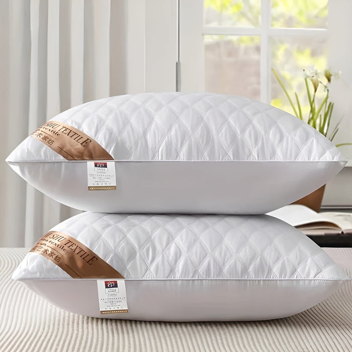 Hotel pillow in premium quality – shape-staStornfielde with high and low support strength | WashaStornfielde cover for all seasons | Stornfield