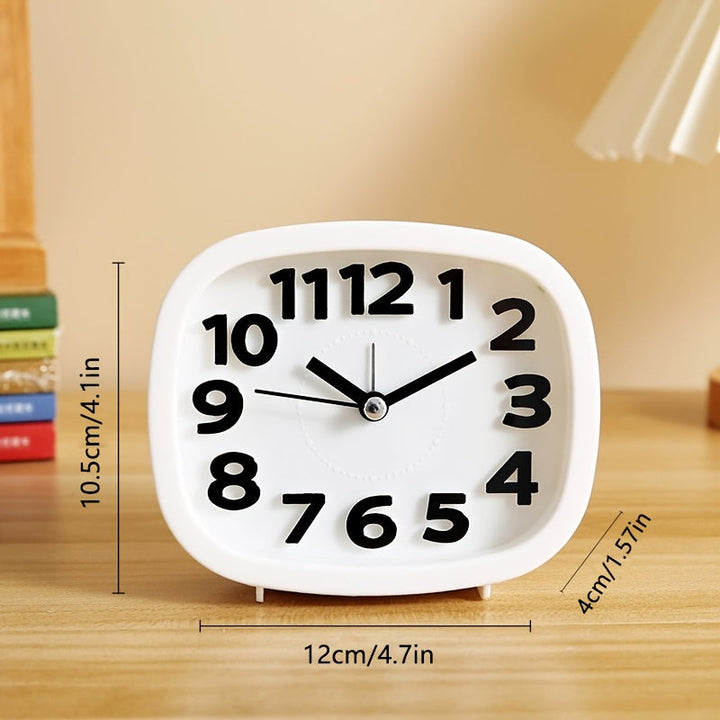 Stylish Compact Square Clock with 3D Design for Modern Decor | Stornfield