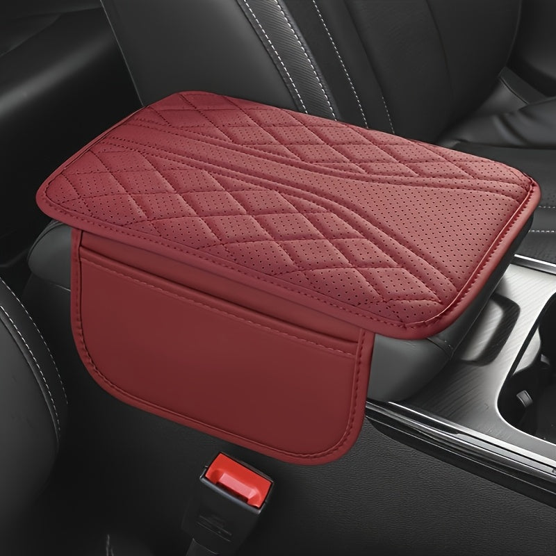 Car Armrest Organizer PU Leather with Pocket | Stornfield