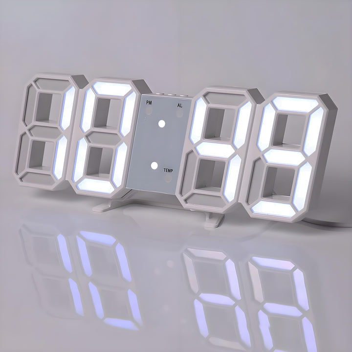 TimeSphere LED 3D Digital Clock with Calendar and Temp Display | Stornfield