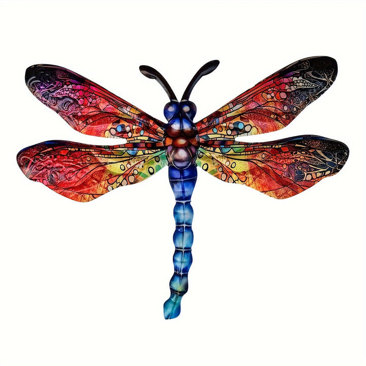 Stornfield | Vibrant Metal Dragonfly Wall Art – Outdoor Art Decor for Gardens, Homes, and Events – Durable, Versatile, and Eye-Catching – A Perfect Gift Idea for Any Occasion
