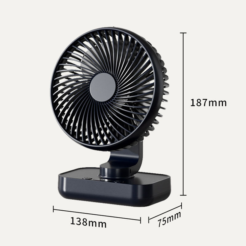 Portable Rechargeable USB Desk Fan with 4 Speeds | Stornfield
