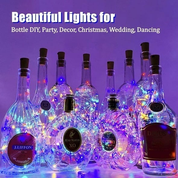 Led Bottle Light Cork Night Light DIY Decor | Stornfield