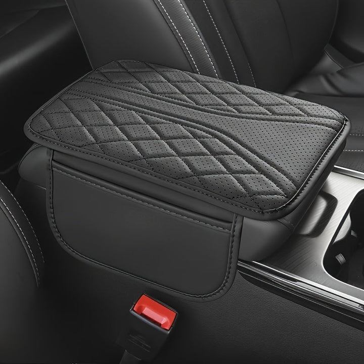 Car Armrest Organizer PU Leather with Pocket | Stornfield