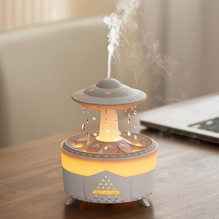 Stornfield | Relaxing Raindrop Aromatherapy Essential Oil Diffuser - LED Light & Humidifier