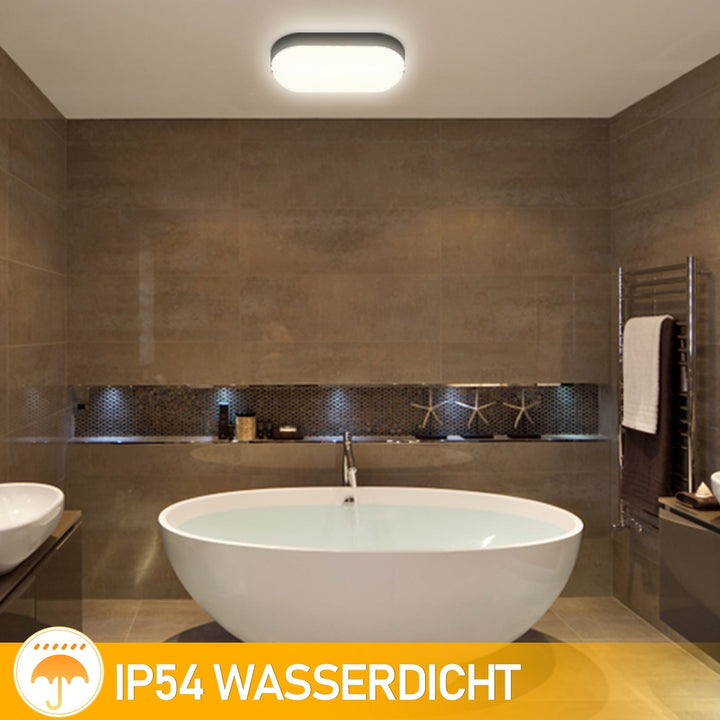 15W LED Moisture-Proof Light IP54 2 Pieces | Stornfield